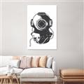 Picture of Vintage Diver Poster _GroupedProduct_Rectangle_Portrait_Canvas_