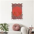 Picture of Good Morning Typography Poster _GroupedProduct_Rectangle_Portrait_Canvas_