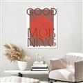 Picture of Good Morning Typography Poster _GroupedProduct_Rectangle_Portrait_Canvas_