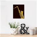 Picture of Golden Saxophone Poster _GroupedProduct_Rectangle_Portrait_Canvas_