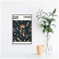 Picture of Flower Market London Poster _GroupedProduct_Rectangle_Portrait_Canvas_Framed_