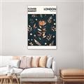 Picture of Flower Market London Poster _GroupedProduct_Rectangle_Portrait_Canvas_Framed_