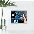 Picture of Music Dj Set  _GroupedProduct_Rectangle_Landscape_Canvas_Framed_