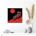 Picture of Retro Moonwalk Poster _GroupedProduct_Square_Canvas_Framed_