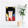 Picture of Geisha Girl Retro Poster _GroupedProduct_Rectangle_Portrait_Canvas_Framed_