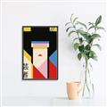 Picture of Geisha Girl Retro Poster _GroupedProduct_Rectangle_Portrait_Canvas_Framed_