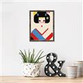Picture of Geisha Retro Poster _GroupedProduct_Rectangle_Portrait_Canvas_Framed_