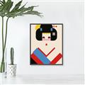 Picture of Geisha Retro Poster _GroupedProduct_Rectangle_Portrait_Canvas_Framed_