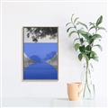Picture of Misty Blue Horizon _GroupedProduct_Rectangle_Portrait_Canvas_Framed_