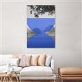 Picture of Misty Blue Horizon _GroupedProduct_Rectangle_Portrait_Canvas_Framed_