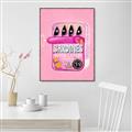 Picture of Sardines Tin Can Pink _GroupedProduct_Rectangle_Portrait_Canvas_Framed_