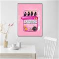 Picture of Sardines Tin Can Pink _GroupedProduct_Rectangle_Portrait_Canvas_Framed_