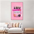 Picture of Sardines Tin Can Pink _GroupedProduct_Rectangle_Portrait_Canvas_Framed_