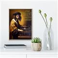 Picture of Old Vinyl Sounds Better Typography Poster _GroupedProduct_Rectangle_Portrait_Canvas_Framed_