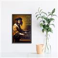 Picture of Old Vinyl Sounds Better Typography Poster _GroupedProduct_Rectangle_Portrait_Canvas_Framed_