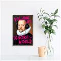 Picture of Volume Up Typography Poster _GroupedProduct_Rectangle_Portrait_Canvas_Framed_