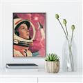 Picture of Astronaut in Space _GroupedProduct_Rectangle_Portrait_Canvas_Framed_