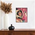 Picture of Astronaut in Space _GroupedProduct_Rectangle_Portrait_Canvas_Framed_