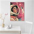Picture of Astronaut in Space _GroupedProduct_Rectangle_Portrait_Canvas_Framed_
