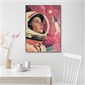 Picture of Astronaut in Space _GroupedProduct_Rectangle_Portrait_Canvas_Framed_