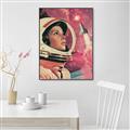 Picture of Astronaut in Space _GroupedProduct_Rectangle_Portrait_Canvas_Framed_