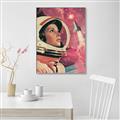 Picture of Astronaut in Space _GroupedProduct_Rectangle_Portrait_Canvas_Framed_