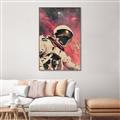 Picture of Astronaut in  Space _GroupedProduct_Rectangle_Portrait_Canvas_Framed_