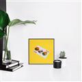 Picture of Sushi Selection on a Playing Card _GroupedProduct_Square_Canvas_Framed_