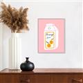 Picture of Orange Juice Poster _GroupedProduct_Rectangle_Portrait_Canvas_Framed_