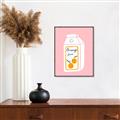 Picture of Orange Juice Poster _GroupedProduct_Rectangle_Portrait_Canvas_Framed_
