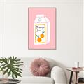 Picture of Orange Juice Poster _GroupedProduct_Rectangle_Portrait_Canvas_Framed_