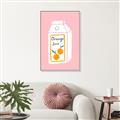 Picture of Orange Juice Poster _GroupedProduct_Rectangle_Portrait_Canvas_Framed_