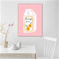 Picture of Orange Juice Poster _GroupedProduct_Rectangle_Portrait_Canvas_Framed_