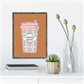 Picture of Caffeeine Queen Poster _GroupedProduct_Rectangle_Portrait_Canvas_Framed_