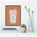 Picture of Caffeeine Queen Poster _GroupedProduct_Rectangle_Portrait_Canvas_Framed_
