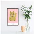 Picture of Maneki Neko – Lucky Cat _GroupedProduct_Rectangle_Portrait_Canvas_Framed_