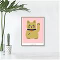 Picture of Maneki Neko – Lucky Cat _GroupedProduct_Rectangle_Portrait_Canvas_Framed_