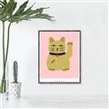 Picture of Maneki Neko – Lucky Cat _GroupedProduct_Rectangle_Portrait_Canvas_Framed_