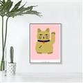 Picture of Maneki Neko – Lucky Cat _GroupedProduct_Rectangle_Portrait_Canvas_Framed_