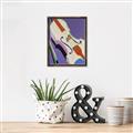 Picture of Retro Style Violin _GroupedProduct_Rectangle_Portrait_Canvas_Framed_