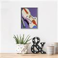 Picture of Retro Style Violin _GroupedProduct_Rectangle_Portrait_Canvas_Framed_