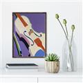 Picture of Retro Style Violin _GroupedProduct_Rectangle_Portrait_Canvas_Framed_