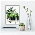 Picture of Piano watercolor Poster _GroupedProduct_Rectangle_Portrait_Canvas_Framed_