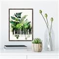Picture of Piano watercolor Poster _GroupedProduct_Rectangle_Portrait_Canvas_Framed_