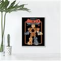 Picture of Robo Neko Cat Poster _GroupedProduct_Rectangle_Portrait_Canvas_Framed_