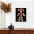 Picture of Robo Neko Cat Poster _GroupedProduct_Rectangle_Portrait_Canvas_Framed_
