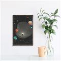 Picture of Abstract Space Poster _GroupedProduct_Rectangle_Portrait_Canvas_Framed_