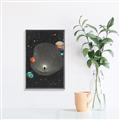 Picture of Abstract Space Poster _GroupedProduct_Rectangle_Portrait_Canvas_Framed_
