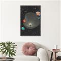 Picture of Abstract Space Poster _GroupedProduct_Rectangle_Portrait_Canvas_Framed_
