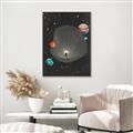 Picture of Abstract Space Poster _GroupedProduct_Rectangle_Portrait_Canvas_Framed_